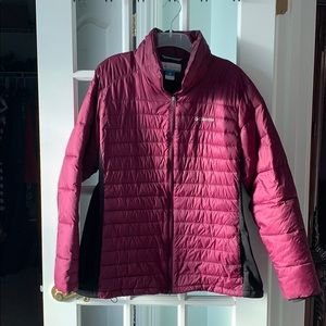 Wine color Columbia coat